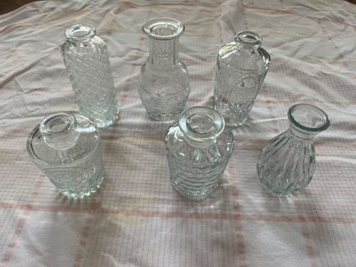 Mini glass bud vases set - mini,