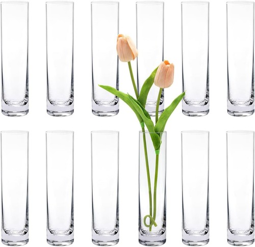 Glass cylindrical bud - cylindrical, vases